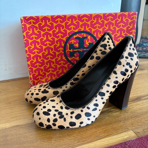 Tory Burch Rae Pump Cheetah Calf Hair - Picture 1 of 8